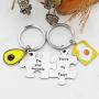 Avocado Keychain Set of 2 Anniversary Couple Gifts You are The Avocado to My Toast Keychain Set Funny Gift for Boyfriend Avocado Lover Gift