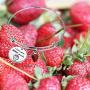 SEIRAA I Love You Berry Much Keychain Strawberry Lover Gift Cute Food Jewelry Strawberry Valentines Gift