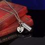 TTVOVO Cremation Urn Necklace for Ashes Memorial Keepsake Ashes Holder Urn Locket Heart Charm Pendant Necklaces for Men Women Stainless Steel Remembrance Waterproof Nickel-Free Hypoallergenic Jewelry