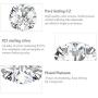 Cubic Zirconia Hypoallergenic Stud Earrings for Women Men Girls, BAMOER Sterling Silver with 14K White Gold Multi-Element Earring