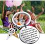 BAUNA OES Sorority Gifts Order of The Eastern Star Keychain to Be A Star You Must Shine Your Light Masonic Jewelry for Her