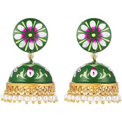 Aheli Bollywood Ethnic Oxidised Earrings Dangler Stylish Traditional Indian Fashion Jewelry for Women, Girls