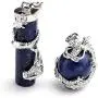 Jovivi 2pc Dragon Wrapped Round Ball Cylinder Gemstone Healing Crystal Pendant Necklaces Set Jovivi 2pc Dragon Wrapped Round Ball Cylinder Gemstone Healing Crystal Pendant Necklaces Set
