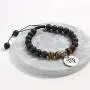 Meibai Handmade 8mm Lava Rock Tiger Eye Natural Stone Beads Bracelet with Constellation Zodiac Sign Charm Adjustable Size Meibai Handmade 8mm Lava Rock Tiger Eye Natural Stone Beads Bracelet with Constellation Zodiac Sign Charm Adjustable Size