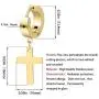 TXPFF 3 Pairs of Cross Earrings Dangle Hinged Men Earrings Stainless Steel Cross hoop Earrings for Men and Women ,Silver,Gold ,Black TXPFF 3 Pairs of Cross Earrings Dangle Hinged Men Earrings Stainless Steel Cross hoop Earrings for Men and Women ,Silver,Gold ,Black