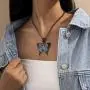 Ingemark Bling Stylish Statement Pendant Link Chain Necklace for Women Girls Punk Gothic Necklace Ingemark Bling Stylish Statement Pendant Link Chain Necklace for Women Girls Punk Gothic Necklace