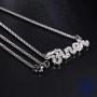 BBGreek - Zeta Phi Beta Sorority Paraphernalia - Crystal Necklace - Finer - Official Vendor