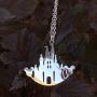 Mickey Mouse/Beauty Beast/Castle Necklace for Women/Teenagers - Silver/Gold/Rose Gold Trendy Plated Character Pendant Necklace Jewelry - Mall of Style