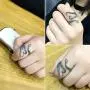 COONLINE Vintage Stainless Steel Octopus Ring for Women Men Adjustable Polished Tentacles Retro Gothic Punk Style Jewelry Silver Black with Velvet Bag COONLINE Vintage Stainless Steel Octopus Ring for Women Men Adjustable Polished Tentacles Retro Gothic Punk Style Jewelry Silver Black with Velvet Bag