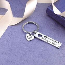 Eigso Wedding Planner Keychain Thank You for Planning The Perfect Day Thank You Gift for Her Wedding Planner Gifts Wedding Witness Wedding Moderator Jewelry(Plan Perfect Day KR)