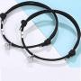 Magnet Magnetic Bracelets Mutual Attraction for Couples Women Men Best Friends Relationship Matching Braided Rope Bracelet Gift Lovers Boyfriend Girlfriend Him Her BFF 2 PCs