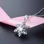 SUNCHIO Necklace for Women, 925 Sterling Silver Cubic Zirconia Diamond Snowflake Pendant Women Necklace,Gift for Women Anniversary SUNCHIO Necklace for Women, 925 Sterling Silver Cubic Zirconia Diamond Snowflake Pendant Women Necklace,Gift for Women Anniversary