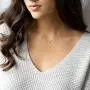 Gold Dainty Circle Necklace,14K Gold Plated Half/One Third/One Quarter Karma Necklace for Women