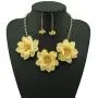BOCAR Bib Statement Pendant Flower Jewelry Set Necklace and Earrings for Women Gift (NK-10372-cream) BOCAR Bib Statement Pendant Flower Jewelry Set Necklace and Earrings for Women Gift (NK-10372-cream)