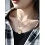 Ascona Lucky Elephant Necklaces 18K Gold/Silver Elephant Pendant Disc Necklace for Women Girls Christmas Mothers Day Gifts Ascona Lucky Elephant Necklaces 18K Gold/Silver Elephant Pendant Disc Necklace for Women Girls Christmas Mothers Day Gifts