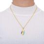 Gold Color ST. Vincent Map Pendant Necklaces Stainless Steel Chains Saint Vincent Maps Lesser Antille Jewelry Gifts