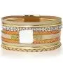 Suyi Leather Wrap Bracelet Multilayer Boho Cuff Bracelet with Magnetic Clasp Handmade Jewelry Gift for Women Her Suyi Leather Wrap Bracelet Multilayer Boho Cuff Bracelet with Magnetic Clasp Handmade Jewelry Gift for Women Her