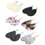 Finrezio 6pairs Teardrop Leather Dangle Earrings for Women Girls Statement Druzy Flower Drop Dangling Earring Set