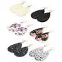 Finrezio 6pairs Teardrop Leather Dangle Earrings for Women Girls Statement Druzy Flower Drop Dangling Earring Set Finrezio 6pairs Teardrop Leather Dangle Earrings for Women Girls Statement Druzy Flower Drop Dangling Earring Set