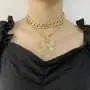 Butterfly Cuban Link Necklace Set - Women Hip Hop Necklace Chain Iced Out with Bling Rhinestones, Fashion Accessory for Hip Hop Lovers Butterfly Cuban Link Necklace Set - Women Hip Hop Necklace Chain Iced Out with Bling Rhinestones, Fashion Accessory for Hip Hop Lovers