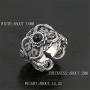 LOVECOM 990 Sterling Silver Dragon Rings for Men Vintage Open Ring Thai Silver Jewelry Cool Birthday Party Gift