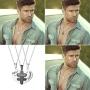 Stainless Steel Sets of 3pcs Best Friends Forever Friendship Heart Puzzle Pendant Necklace,Silver,Gold,Black
