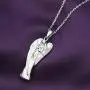 Angel Lady Urn Cremation Necklace Sterling Silver Guardian Angel Wings Urn Pendant for Ashes Keepsake Memorial Jewelry Angel Lady Urn Cremation Necklace Sterling Silver Guardian Angel Wings Urn Pendant for Ashes Keepsake Memorial Jewelry