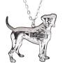 DOWAY Boxer Dog Necklace Pendant for Women Girls,Pet Chain Jewelry Gift with Floral Enamel