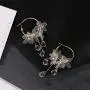 Crystal Flower Earrings Fairy Temperament Water Drop Tassel Earrings Jewelry jewelry