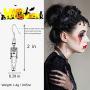 Halloween Theme Drop Dangle Earrings Sets Including Halloween Spider Pumpkin Ghost Bat Moon cat Skeleton Skull Halloween Earrings for Women Girls Kids