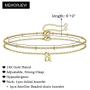 Memorjew Initial Bracelets for Women, 14K Gold Plated Layered Initial Bracelets for Women Girls Jewelry Gifts