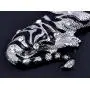 Alilang Golden Tone Rhinestone Black Enamel Stripe Tiger Pendant Necklace Alilang Golden Tone Rhinestone Black Enamel Stripe Tiger Pendant Necklace