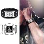FaithHeart Mens Cuff Bracelet-Genuine Leather Wristband-Catholic Saint Michael/St Christopher/St Florian/Eye of Horus Adjustable Bracelets Can Engrave