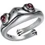 Frog Open Rings Set Vintage Adjustable Alloy Animal Finger Rings Retro Cute Silver Animal Frog Finger Ring for Women Party Jewelry Frog Open Rings Set Vintage Adjustable Alloy Animal Finger Rings Retro Cute Silver Animal Frog Finger Ring for Women Party Jewelry
