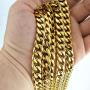 Fashion kimi2 N347a- Vacuum Coating 18k Gold Filled 11mm Classic Necklace Jewelry for Mens