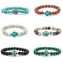 Ocean Sea Turtle Bracelets Save Beach Jewelry for Women Men 8MM Natural Stone Elastic Friendship Beads Bracelet (x-Group 1) Ocean Sea Turtle Bracelets Save Beach Jewelry for Women Men 8MM Natural Stone Elastic Friendship Beads Bracelet (x-Group 1)