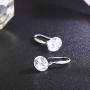 SBLING Platinum-Plated Sterling Silver Drop Earrings Made with Swarovski Crystals (4 cttw)
