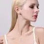 EVER FAITH 925 Sterling Silver CZ AAA Freshwater Cultured Pearl Flower Bud Necklace Earrings Set