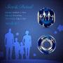 NINAQUEEN 925 Sterling Silver Family Bead Charms for Bracelets Necklaces Blue Enamel Design Charm with Gift Packaging Gifts for Daughter Mom