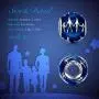 NINAQUEEN 925 Sterling Silver Family Bead Charms for Bracelets Necklaces Blue Enamel Design Charm with Gift Packaging Gifts for Daughter Mom