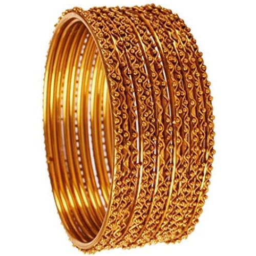 Touchstone New Golden Bangle Collection Indian Bollywood Beautiful Designer Jewelry Bangle Bracelets.