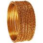 Touchstone New Golden Bangle Collection Indian Bollywood Beautiful Designer Jewelry Bangle Bracelets.