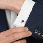LeCalla Mens Sterling Silver Cufflinks for Dad Father Grand-Father