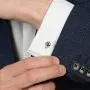 LeCalla Mens Sterling Silver Cufflinks for Dad Father Grand-Father