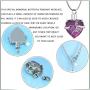 Meetlove Glass Heart Cremation Urn NecklaceMemorial Jewelry for Ashes Urn Locket Pendant - Always in My Heart
