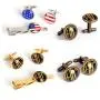 Kooer Classic Stylish Star Cuff Links Personalized Wedding Cufflinks Gift for Men Kooer Classic Stylish Star Cuff Links Personalized Wedding Cufflinks Gift for Men
