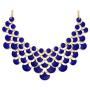 Jane Stone Fashion Statement Collar Necklace Vintage Openwork Bib Costume Jewelry