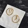 2Pairs Geometry Earring Ear Clip Gorgeous Hooping Ear Cuff Minimalist Hoop Earrings No Piercing Needed Womens Fake Helix Cartilage Earring for Women Girl Jewelry