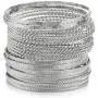 ENSOUL Mixed Metal Textured Multiple Bangles&Bracelets Set 23pc/Set 2.68'' Dia ENSOUL Mixed Metal Textured Multiple Bangles&Bracelets Set 23pc/Set 2.68'' Dia