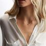 Dainty Pearl Choker Necklace, Handmade Layered Chain Freshwater Peal Mini 14k Gold Fill Choker Necklaces